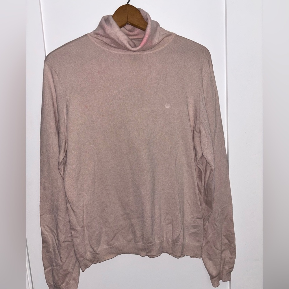 Ralph Lauren Soft Pink Turtleneck Sweater